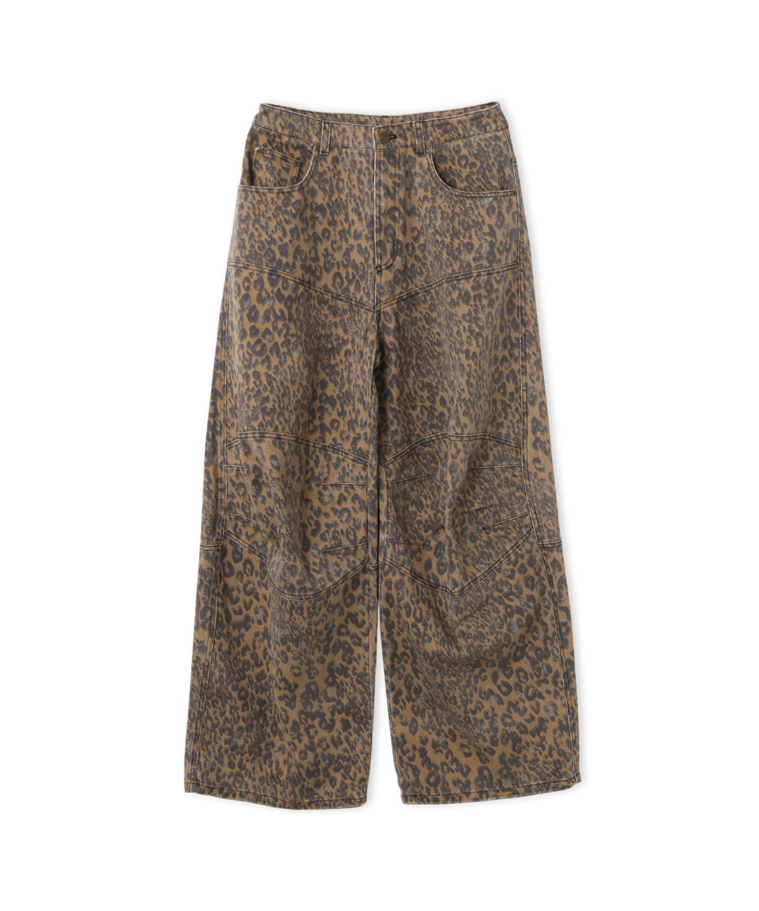 atmos pink Leopard Curve Pants BROWNのメイン画像