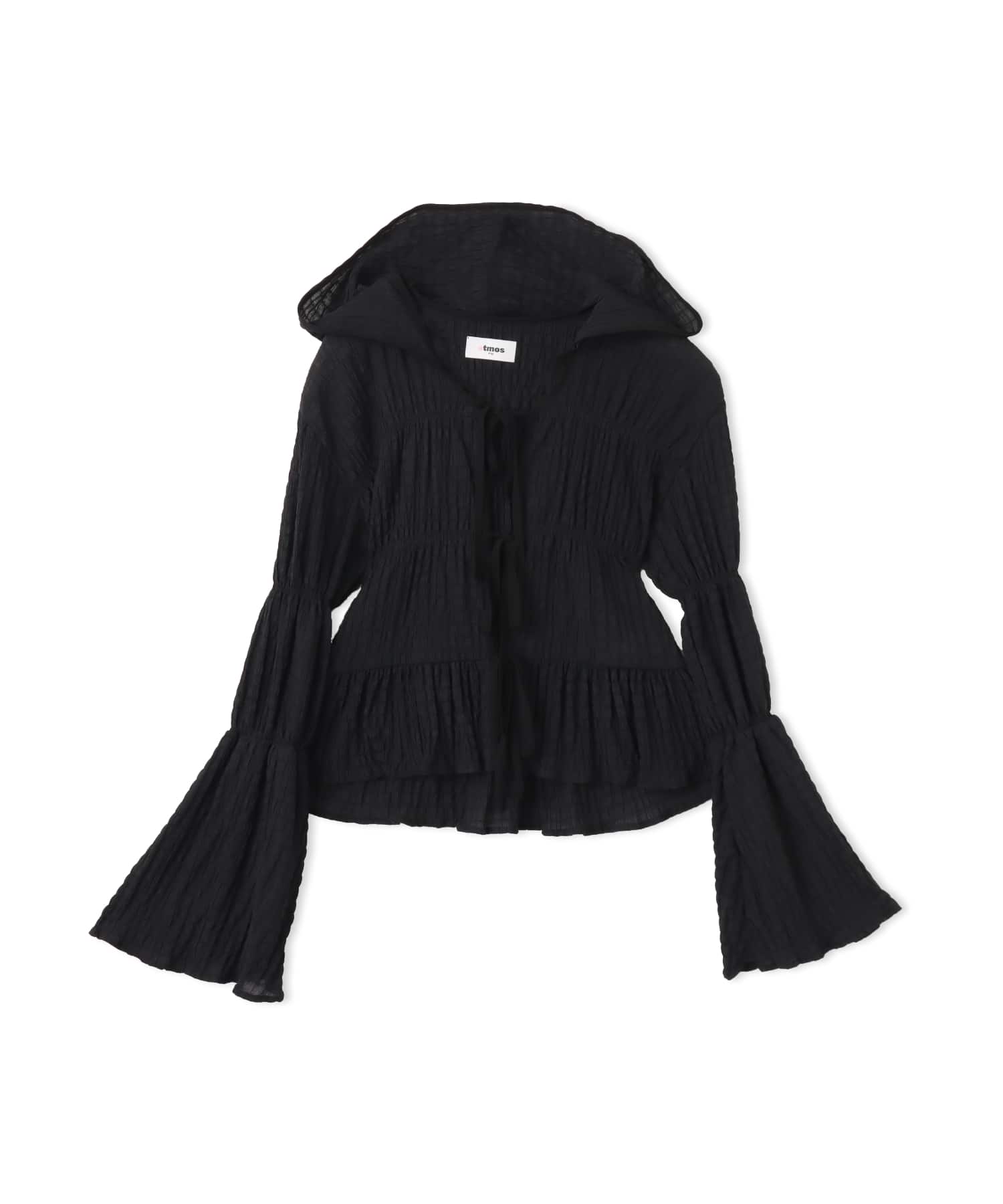 atmos pink Shirring Blouse BLACKのメイン画像