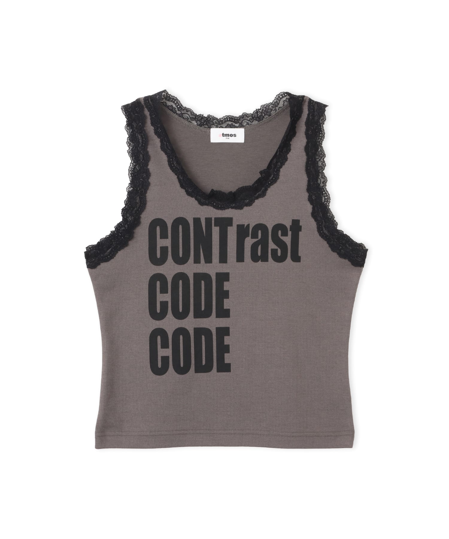 atmos pink Lace Tank Top BLACKのメイン画像