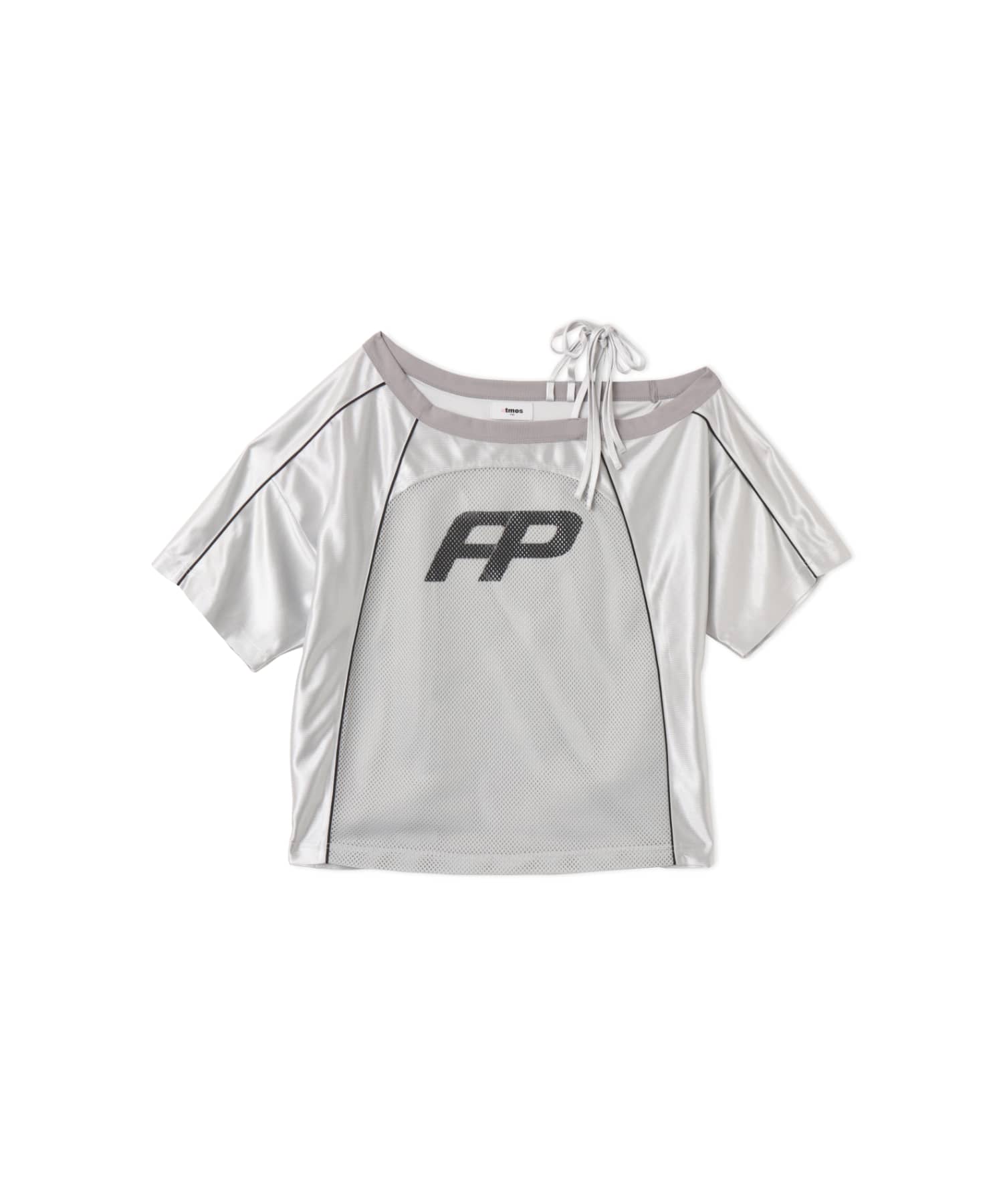 atmos pink Mesh Docking T-shirt GRAYのメイン画像