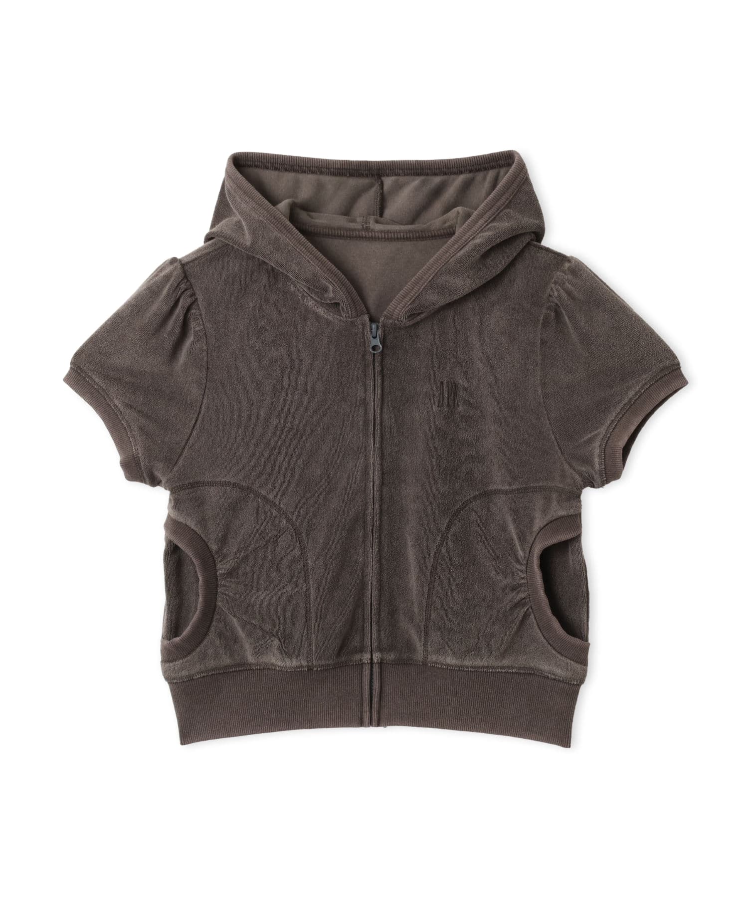 atmos pink Sweat Zip-up SS Hoodie BLACKのメイン画像