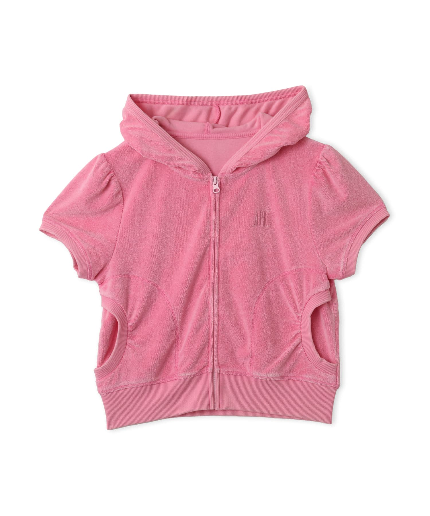 atmos pink Sweat Zip-up SS Hoodie PINKのメイン画像