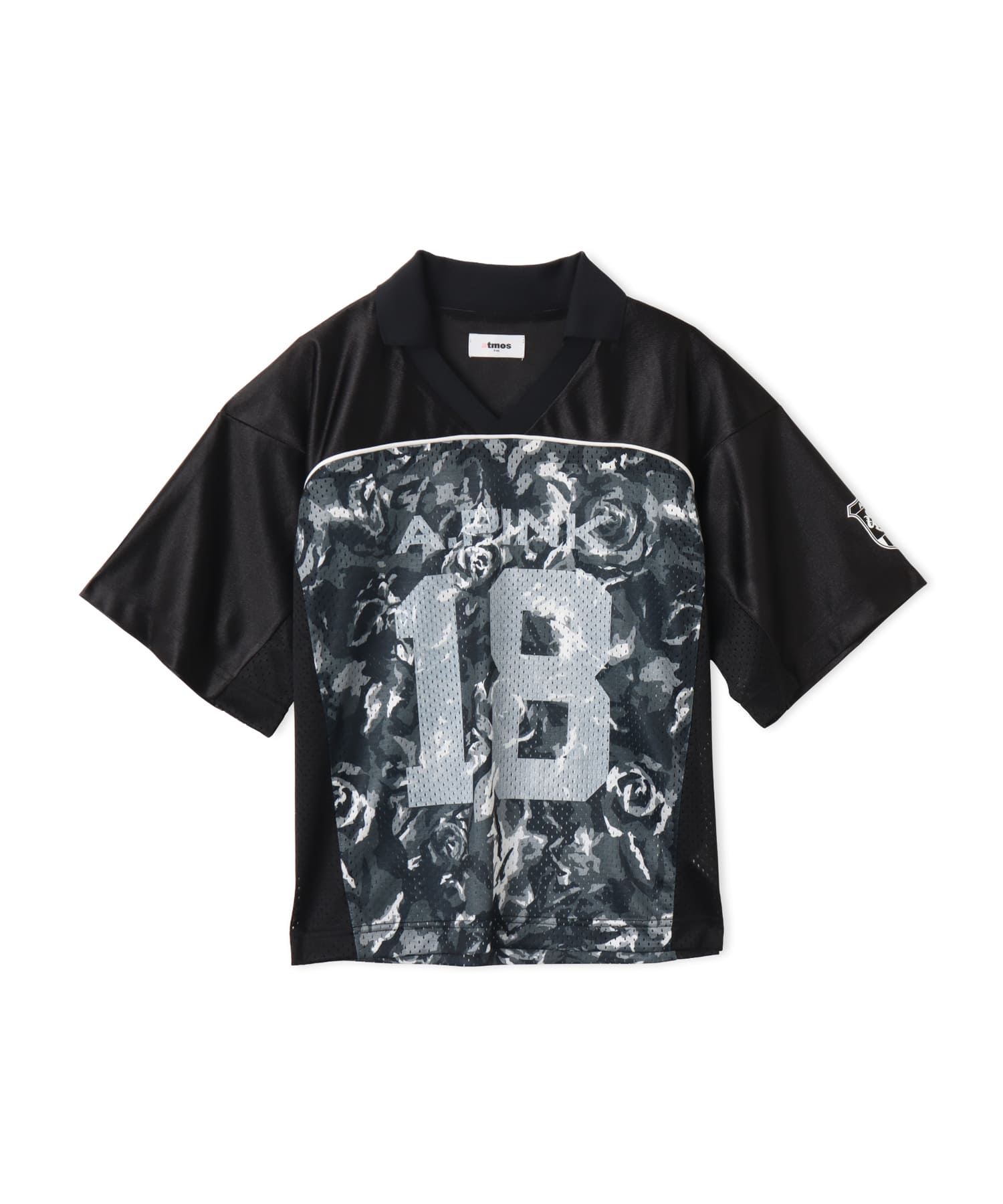 atmos pink Rose Camouflage Game Shirt BLACKのメイン画像
