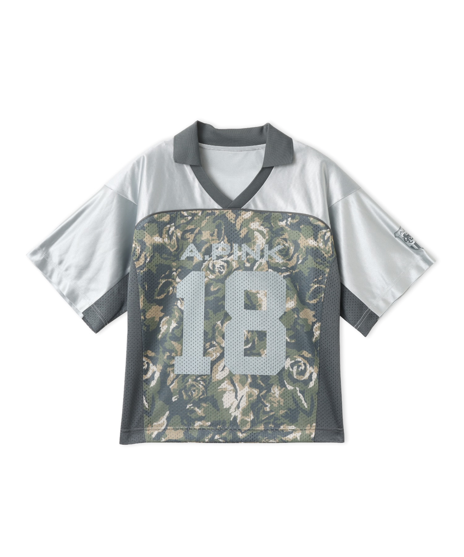 atmos pink Rose Camouflage Game Shirt KHAKIのメイン画像