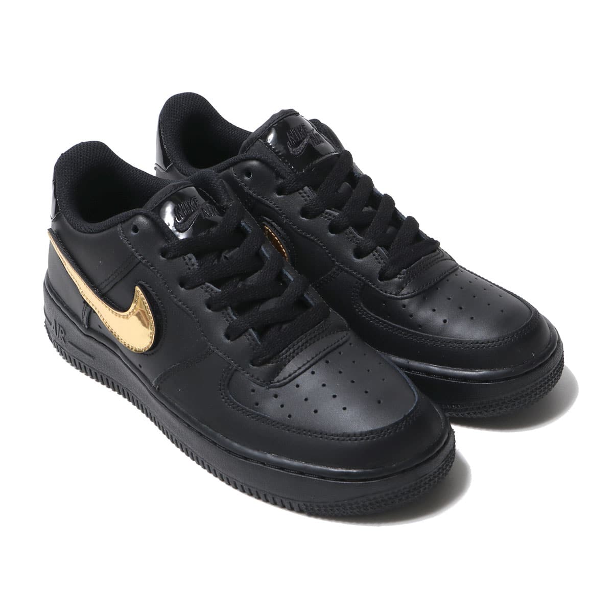 Nike Air Force 1 Lv8 3 ナイキ エア フォース 1 Lv8 3 Gs Black Black Black White 19fa I