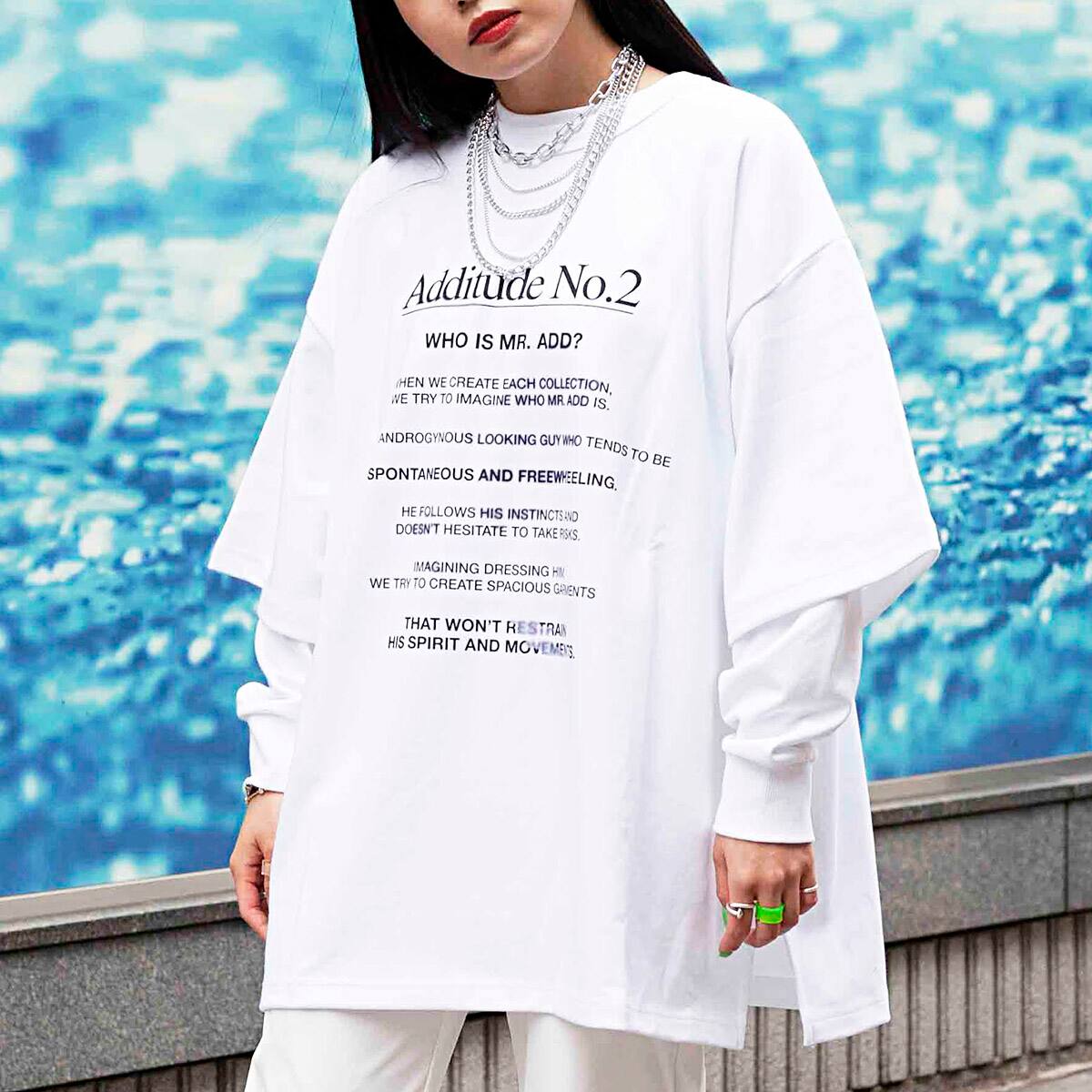 add seoul ADDITUDE No.2 AVANTGARDE T-SHIRT WHITE 20SP-I