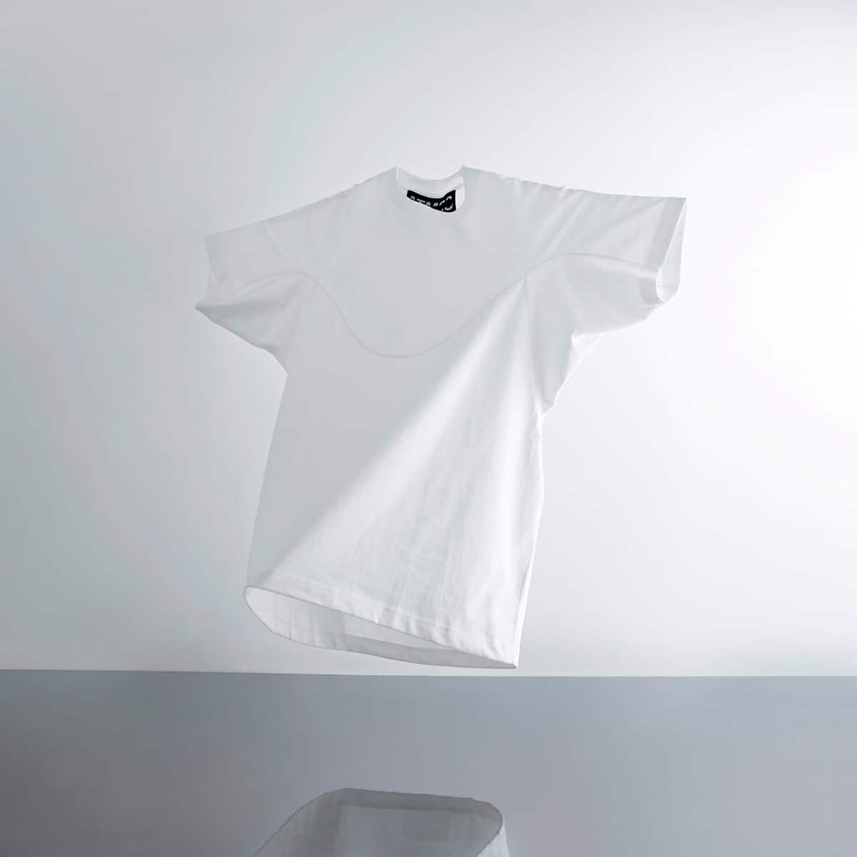 A-GIRLS ATMOS Pinnacle Short Sleeve Line Tee WHITE