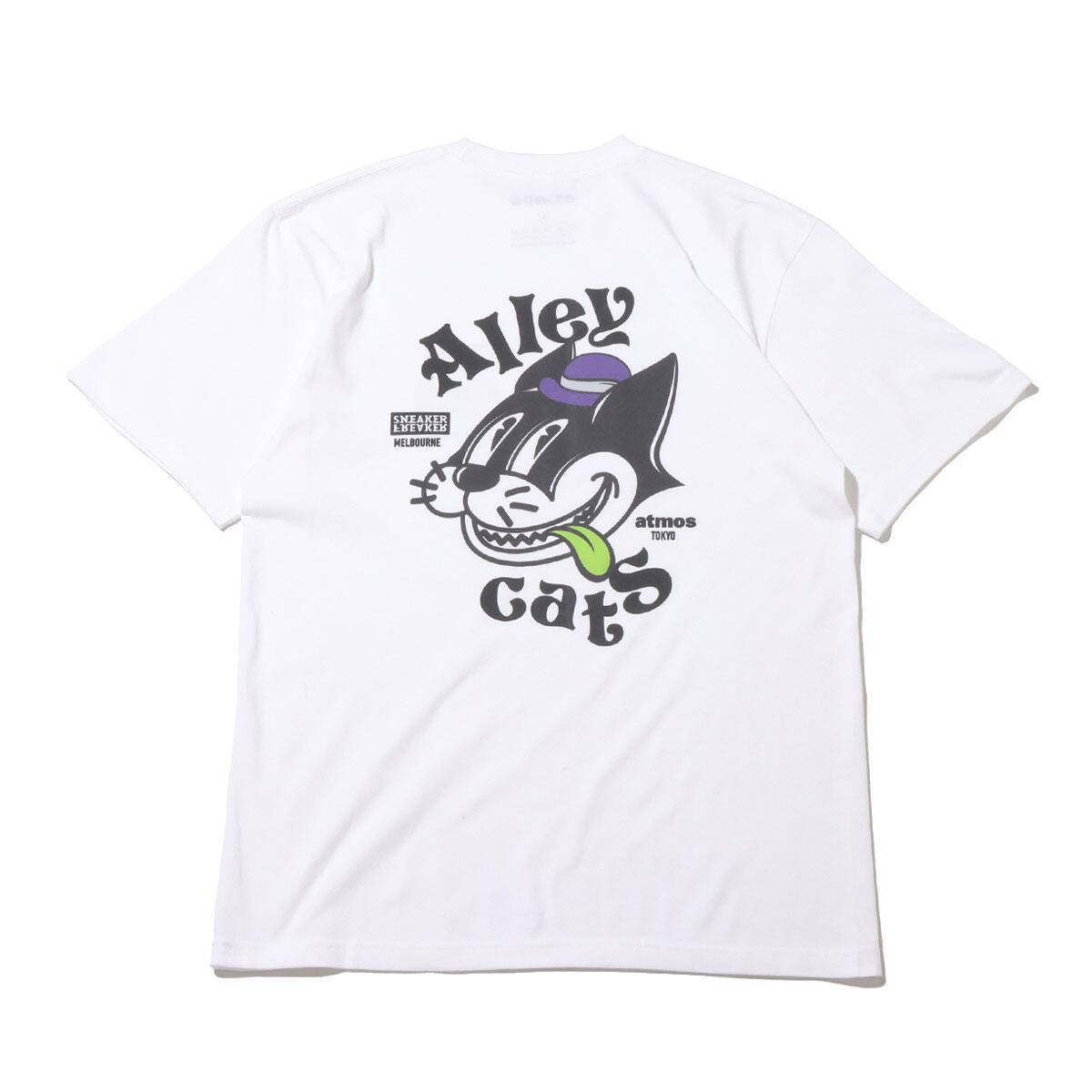 atmos x SNEAKER FREAKER ALLEY CATS T-SHIRT WHITE 22SP-I_photo_large