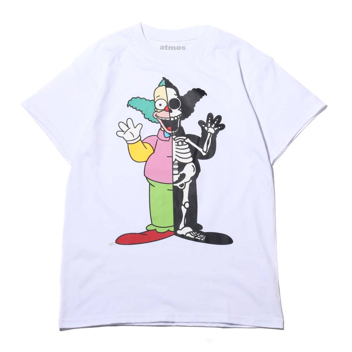 THE SIMPSONS x SECRET BASE x atmos KRUSTY X-RAY TEE WHITE 19FA-S_photo_large