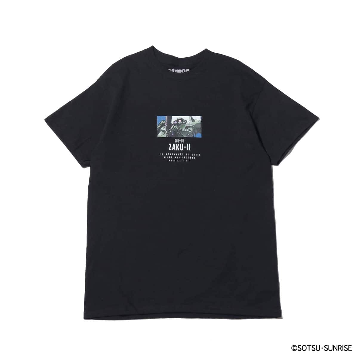 atmos x GUNDAM x KOUSUKE KAWAMURA MS-06 ZAKU-Ⅱ TEE BLACK 19FA-I