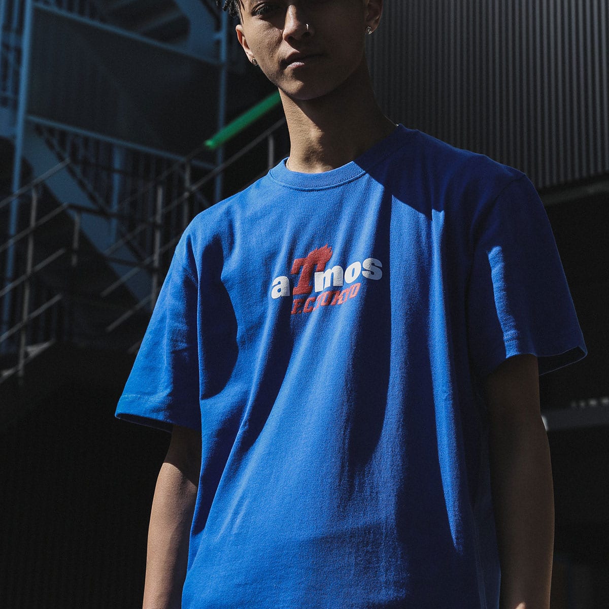 atmos x FC TOKYO T-LOGO TEE BLUE 20SP-S_photo_large
