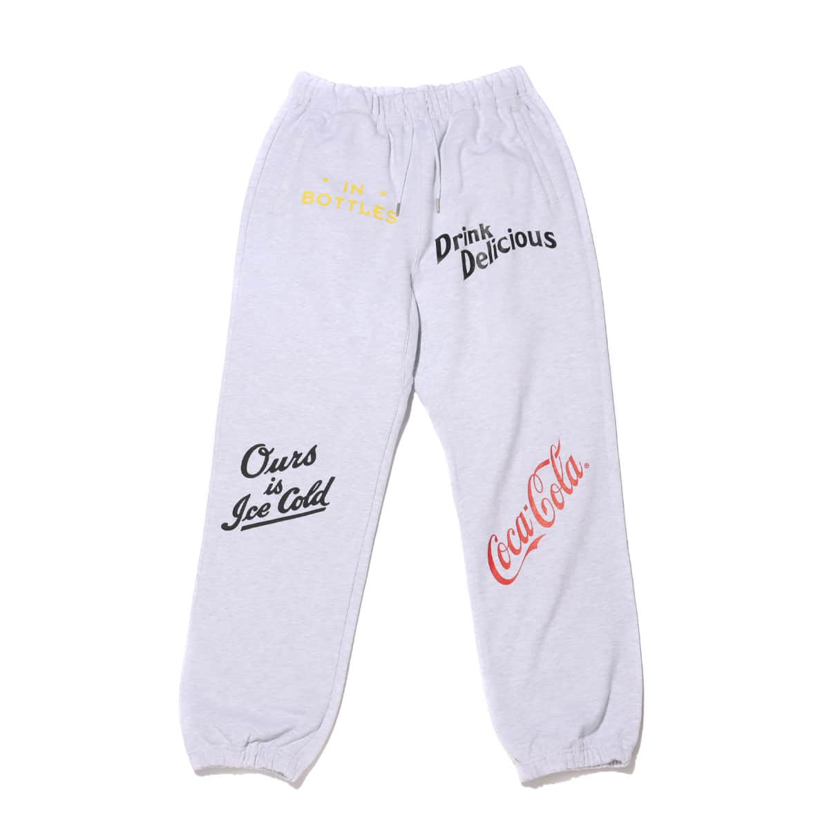 ATMOS LAB COCA-COLA BY ATMOS LAB DRINK DELICIOUS SWEAT PANT GRAY