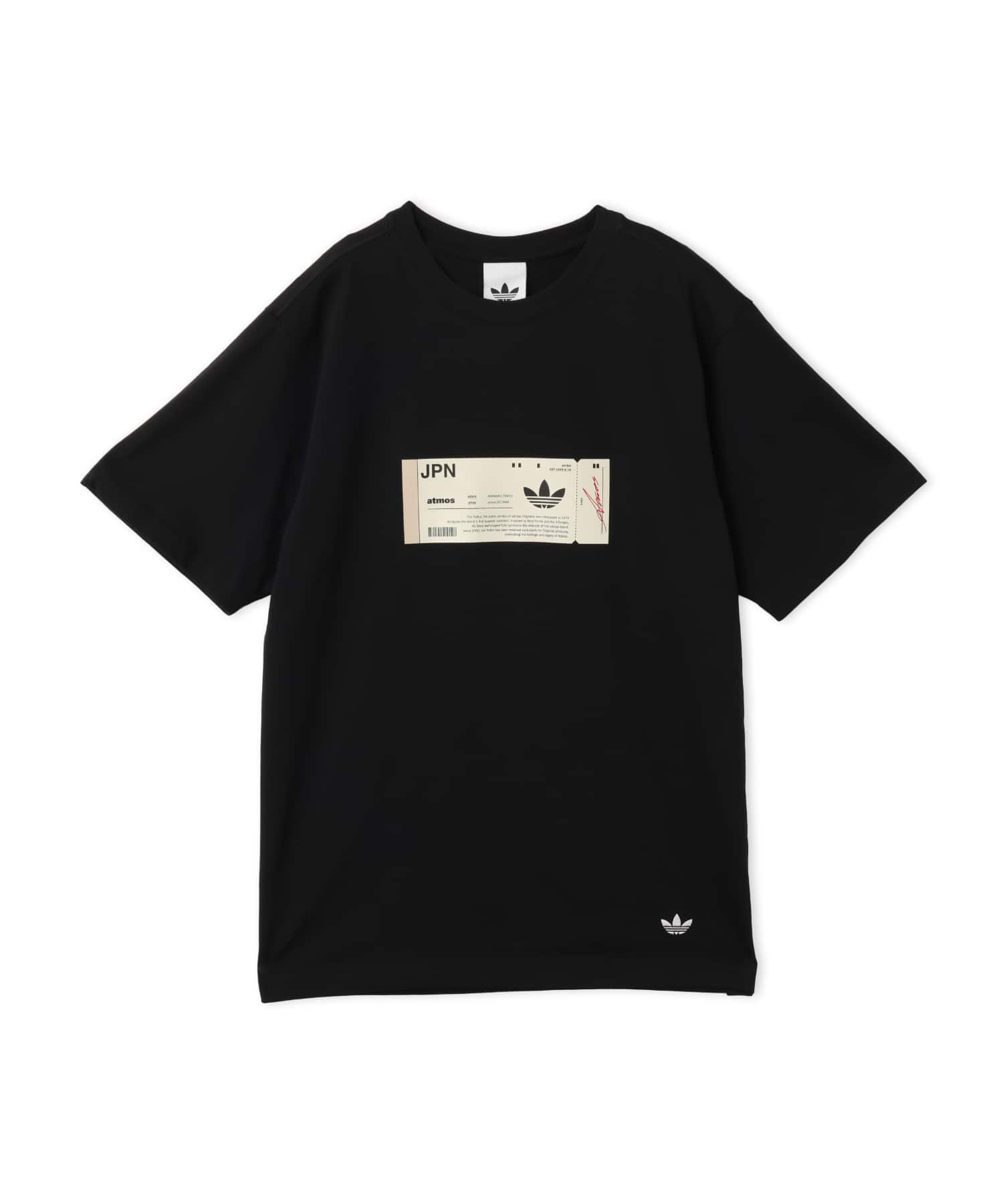 adidas atmos TICKET TEE BLACKのメイン画像