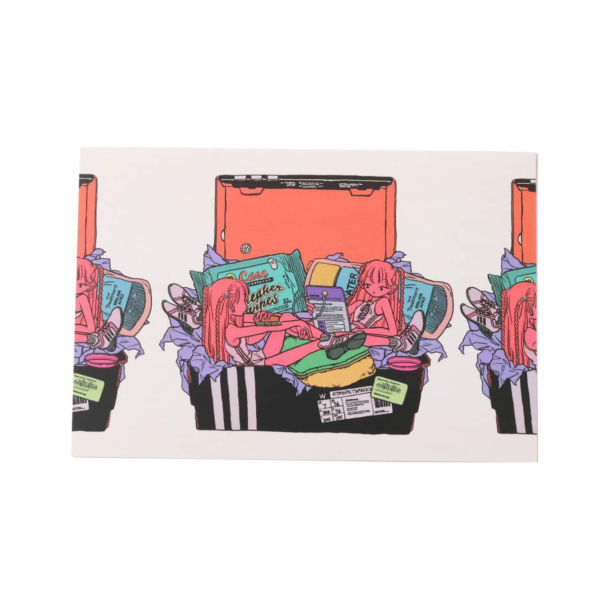 atmos pink JENNY KAORI POST CARD GREYのメイン画像