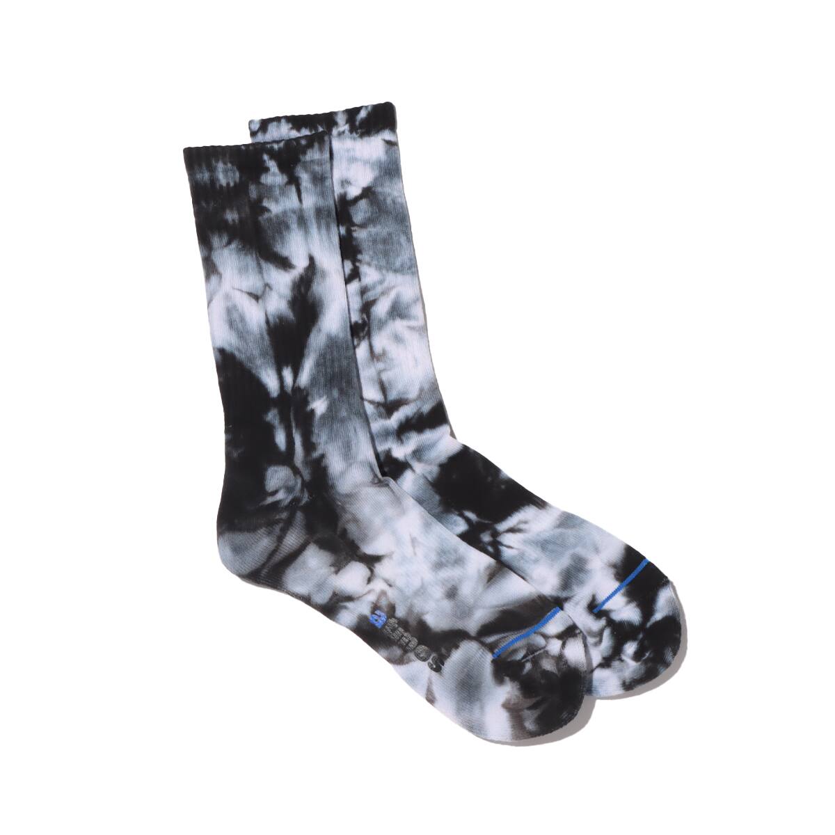 atmos TIE DYE RIBBED SOCKS BLACK 20SP-I_photo_large