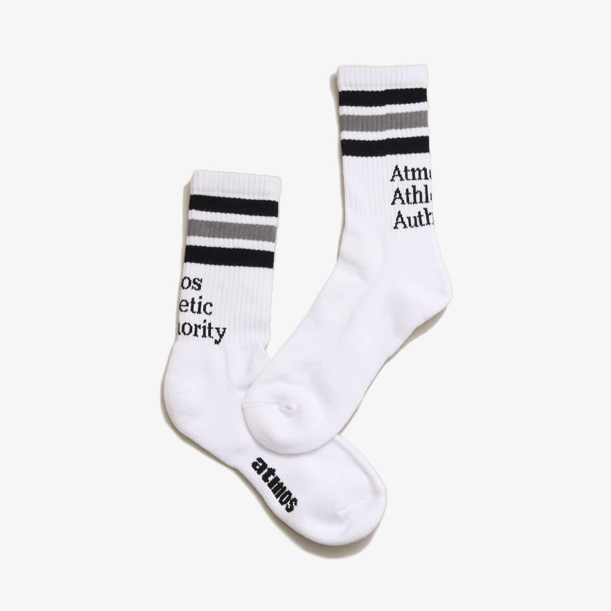atmos COLOR LINE AAA SOCKS WHTE/SHADOW 24SP-I_photo_large