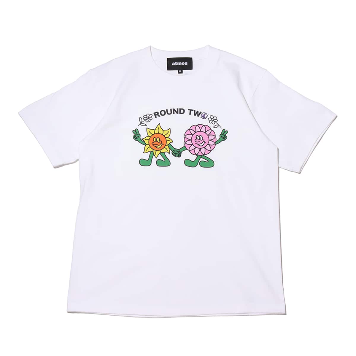 atmos x ROUND TWO WALKING FLOWERS white 21SP-S_photo_large