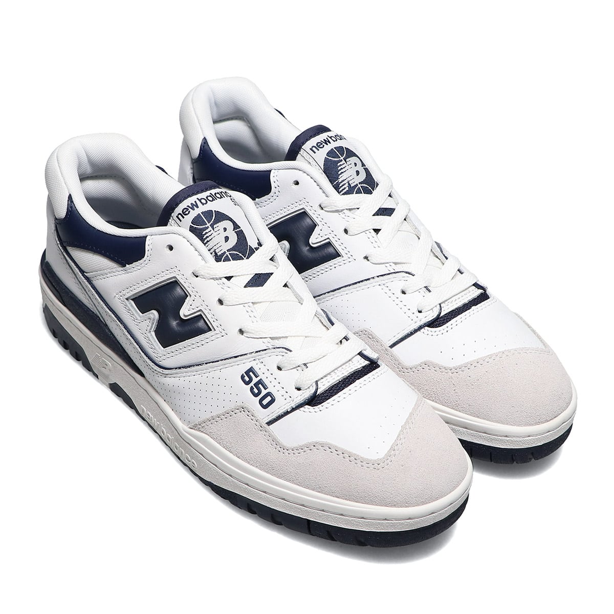 白ホワイト紺ネイビーNew Balance BB550WA1 WHITE/NAVY 21FW-I