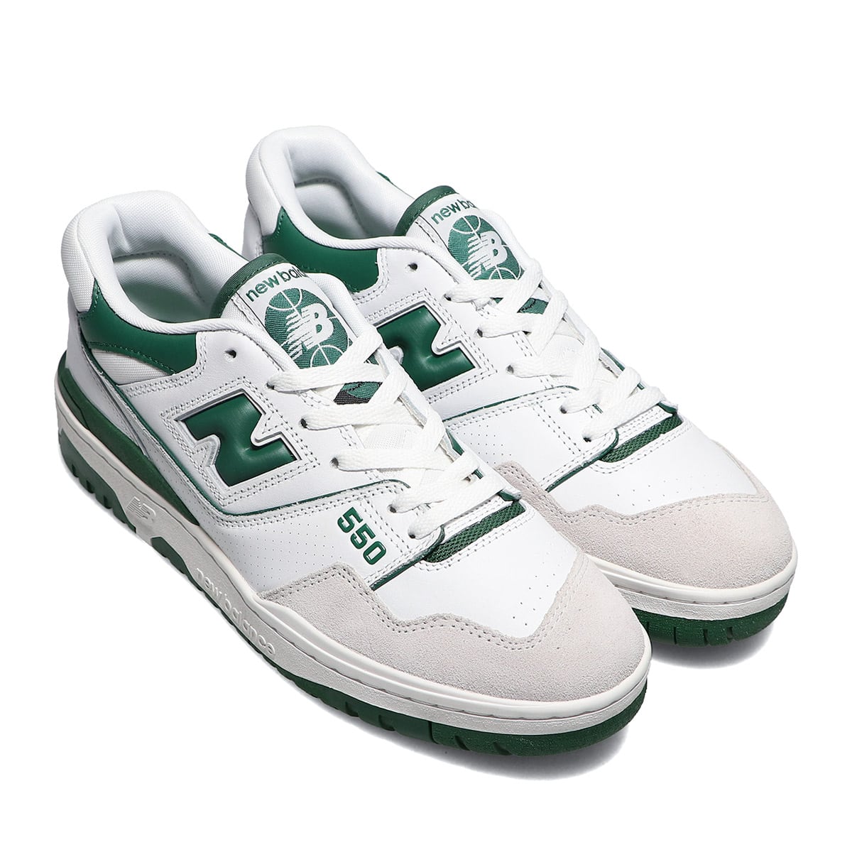 New Balance BB550WT1 WHITE/GREEN 21FW-I