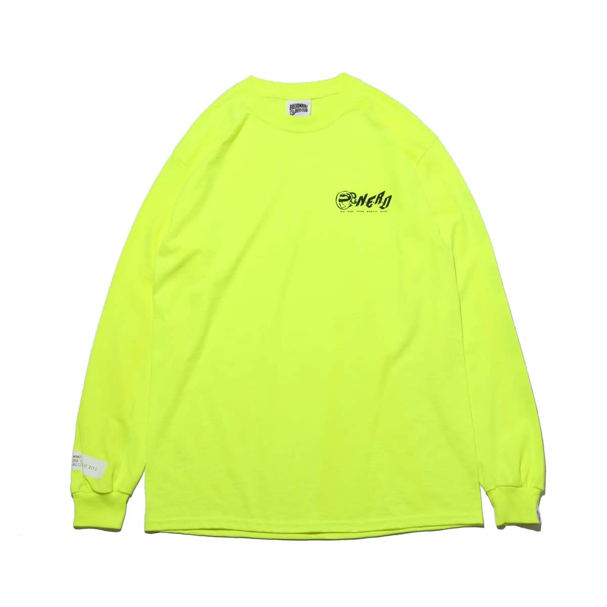 BILLIONAIRE BOYS CLUB x N.E.R.D LONG T-SHIRTS_N.E.R.D SAFETY GREEN_photo_large