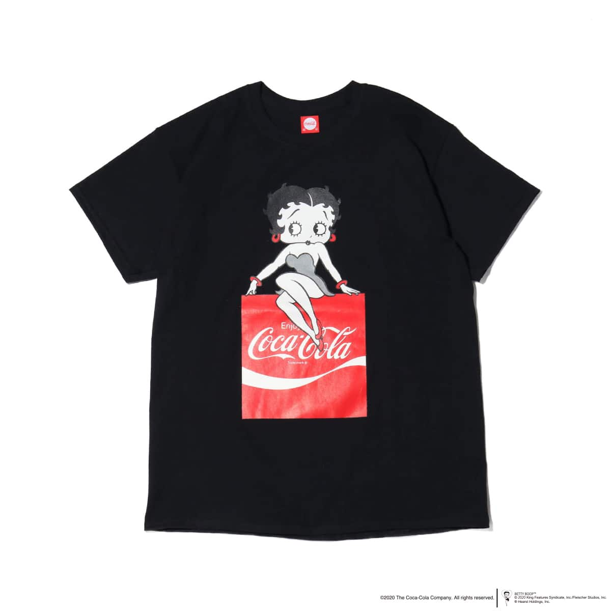 Coca Cola X Betty Boop S S T Shirt Black sp S