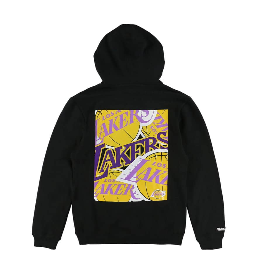 Mitchell & Ness NBA Cut Up Hoody Lakers BLACK 22FW-I