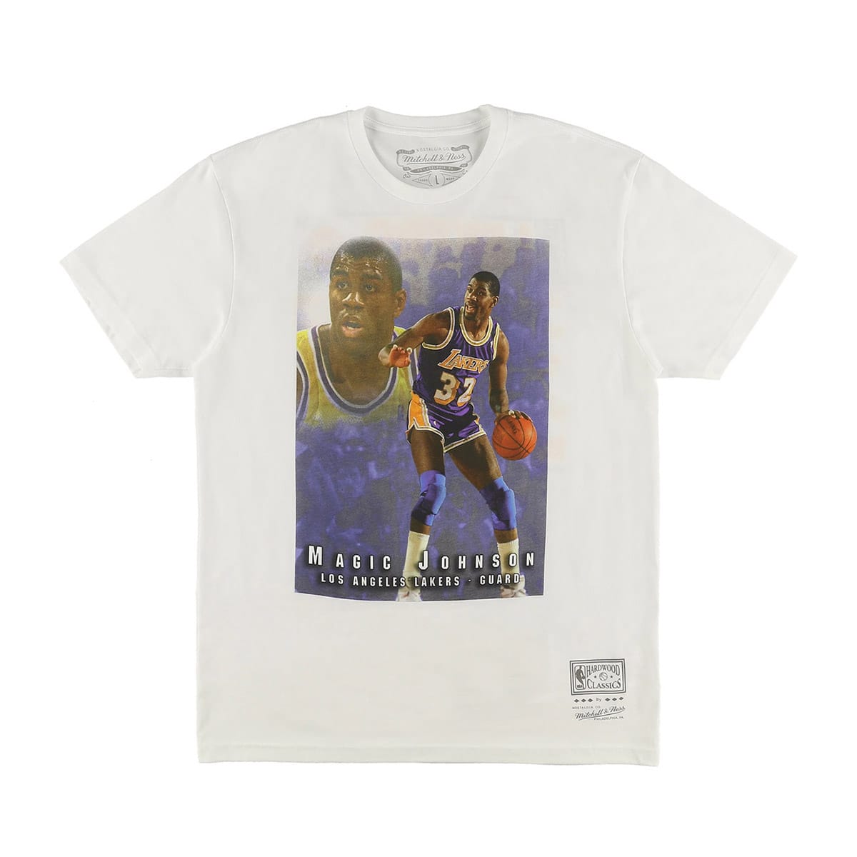Mitchell & Ness Trdg Card T Lakers M.Johnson WHITE 23SS-S_photo_large