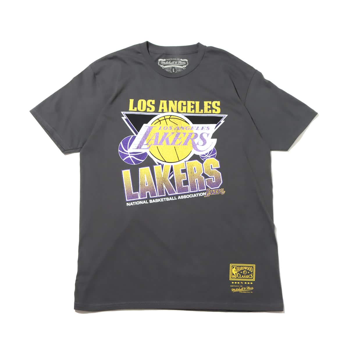 Mitchell & Ness NBA VINTAGE CRACKED TEE LAKERS BLACK 23SS-I