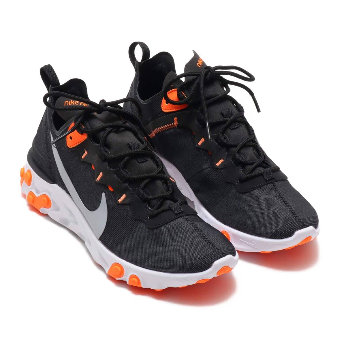 nike react element black and orange