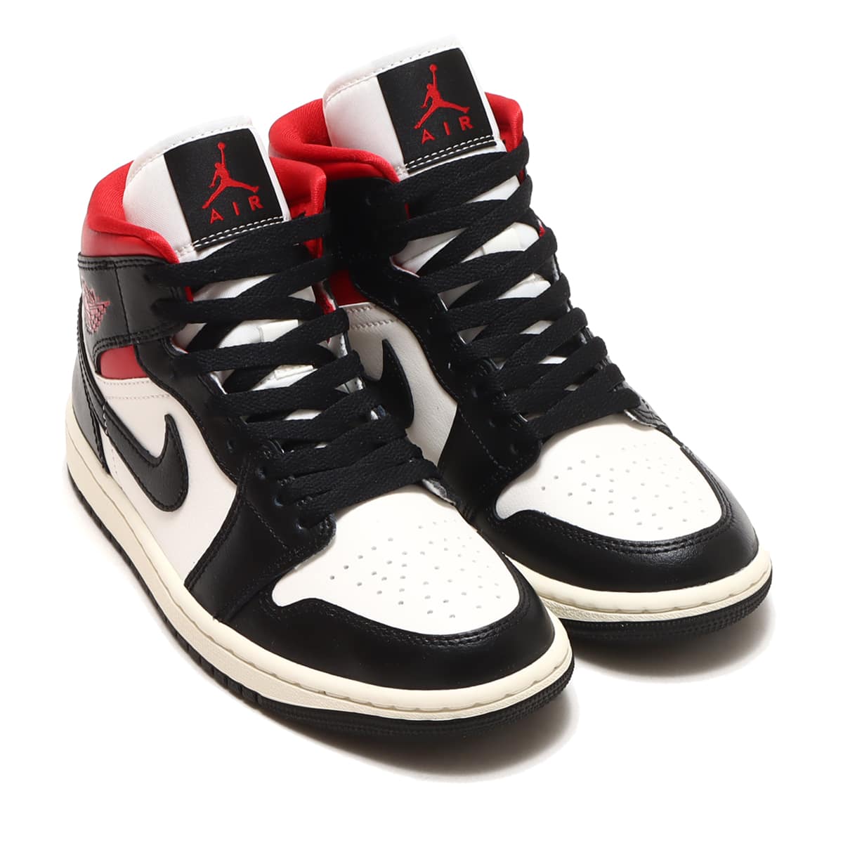 Nike WMNS Air Jordan 1 Mid Black/Gym RedNIKEナイキ