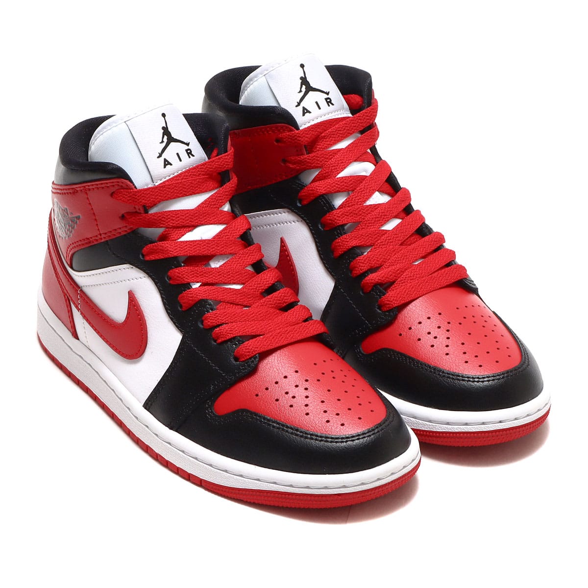 JORDAN BRAND WMNS AIR JORDAN 1 MID BLACK/GYM RED-WHITE 22FA-I