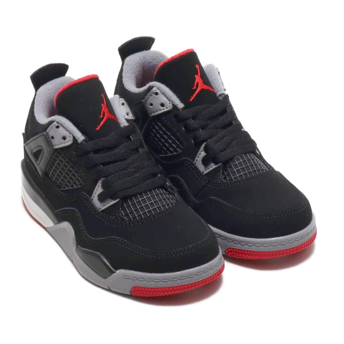 JORDAN BRAND JORDAN 4 RETRO  PS BLACK/FR RED-CMNT GRY-SMMT WHT 19SU-Sのメイン画像