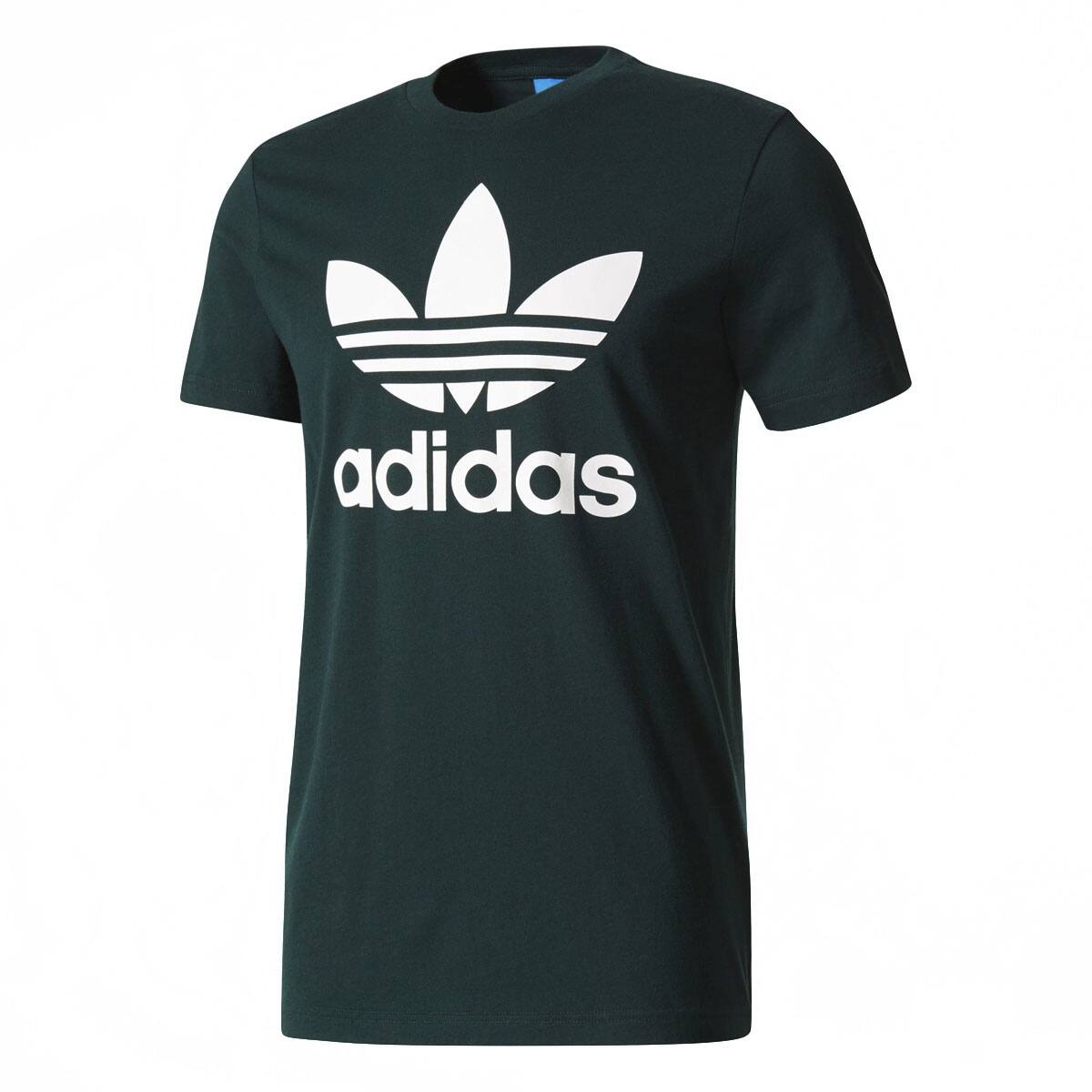green adidas trefoil tee