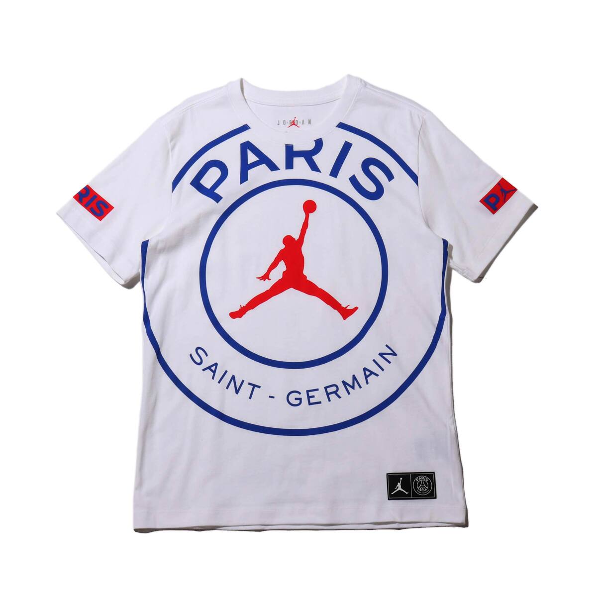 JORDAN BRAND AS M J PSG SS LOGO TEE WHITE/GAME ROYAL/UNIVERSITY RED 20SP-S_photo_large