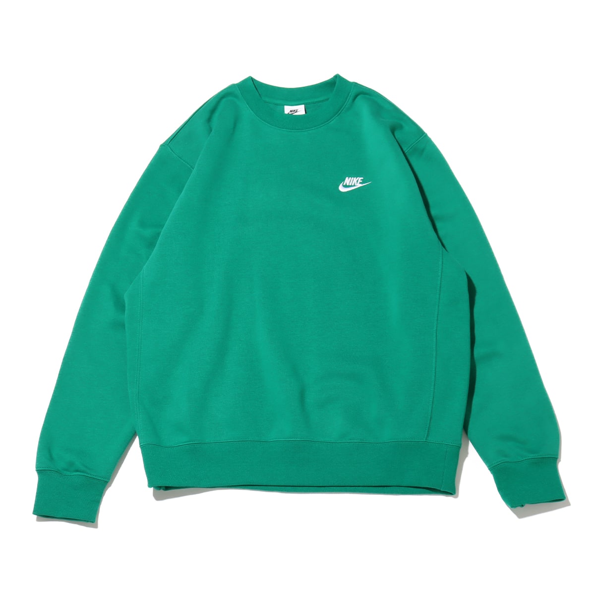 NIKE AS M NSW CLUB CRW BB MALACHITE/WHITEのメイン画像