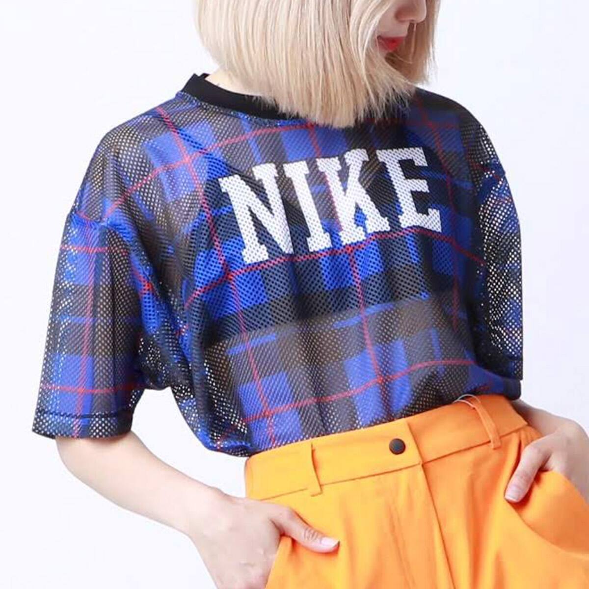 NIKE AS W NSW NSP TOP SS MESH AOP GAME ROYAL/BLACK/UNIVERSITY RED/WHITE 19FA-S_photo_large