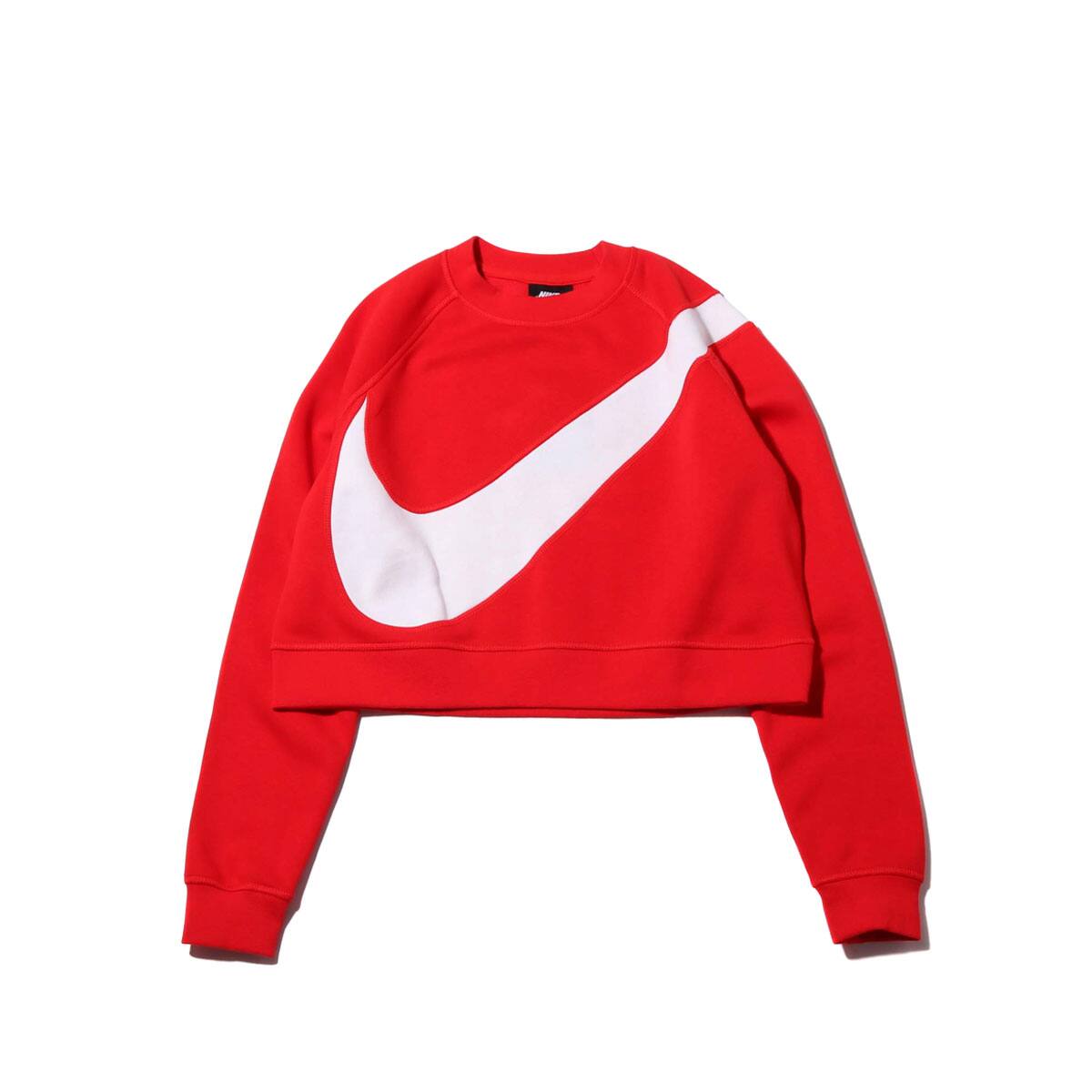 NIKE AS W NSW SWSH CREW FLC BB UNIVERSITY RED/WHITE 19FA-I_photo_large