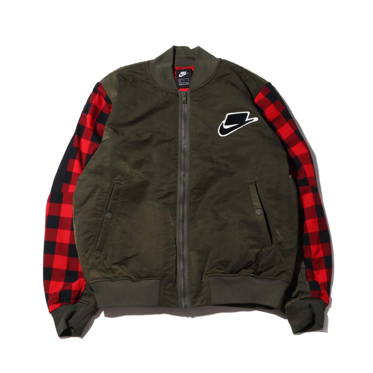 NIKE AS M NSW NSP SYN FILL BOMBER CARGO KHAKI/GYM RED/SAIL 19FA-I_photo_large