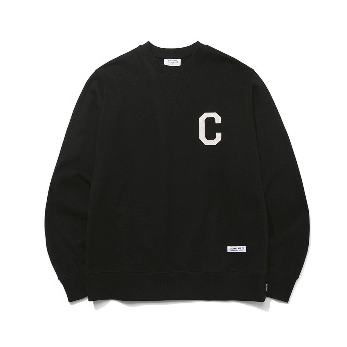 COVERNAT C LOGO CREWNECK BLACK 20SP-I_photo_large