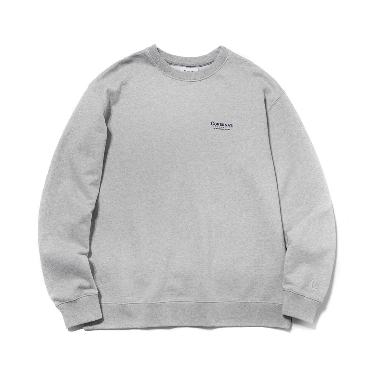 COVERNAT LAYOUT LOGO CREWNECK GRAY 20SP-I_photo_large