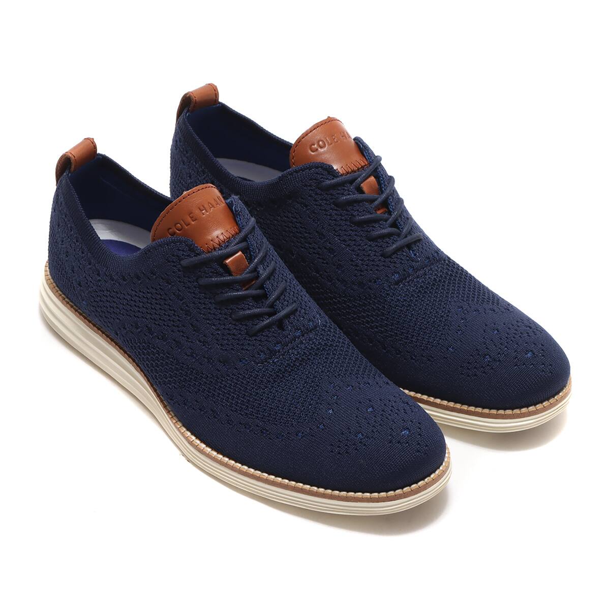 Cole Haan ORIGINALGRAND STITCHLITE WINGTIP OXFORDS NAVY/IVORY 21FA-I_photo_large