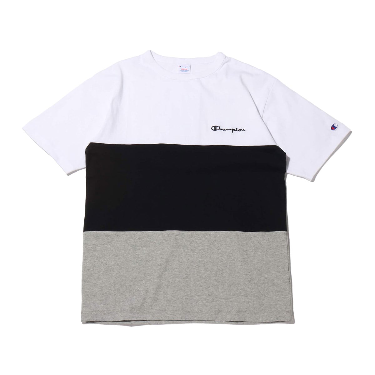 Champion T-SHIRT WHITE×BLACK 20SS-Iのメイン画像