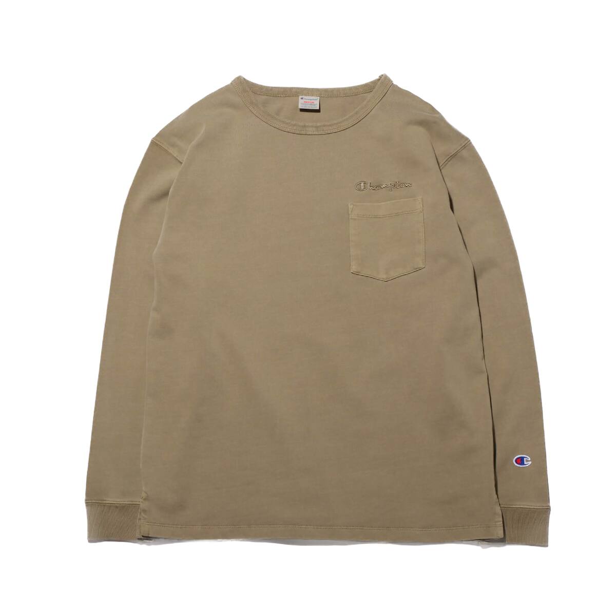 Champion L/S POCKET T-SHIRT CAMEL 20SS-Iのメイン画像
