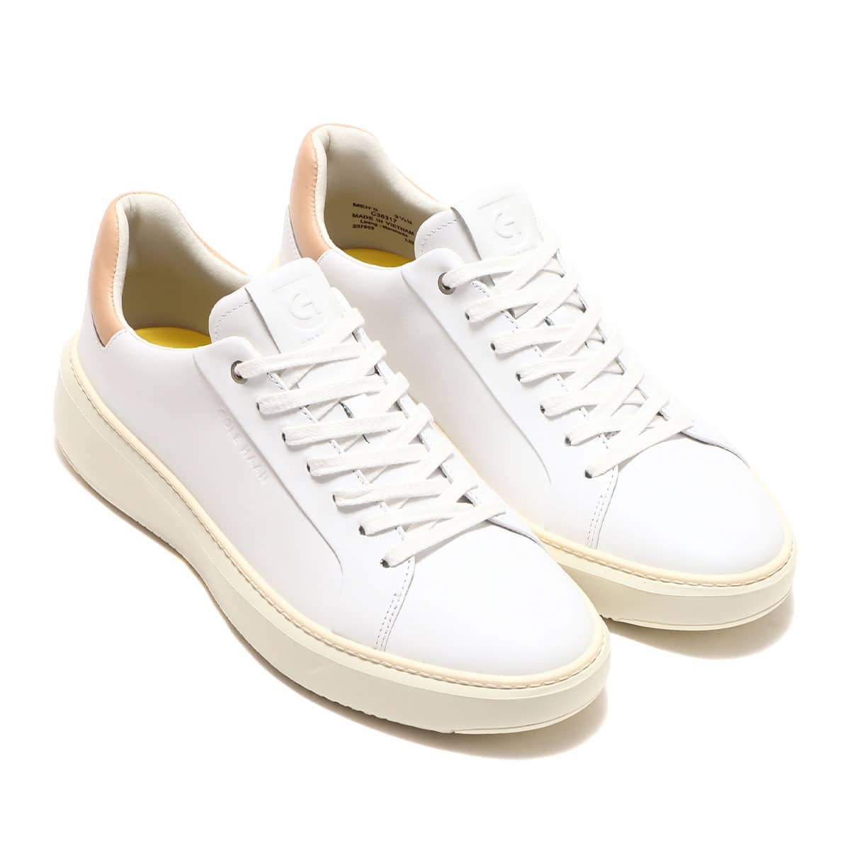 COLE HAAN GRANDPRO TOPSPIN SNEAKER OPTIC WHITE/CH BRITISH TAN