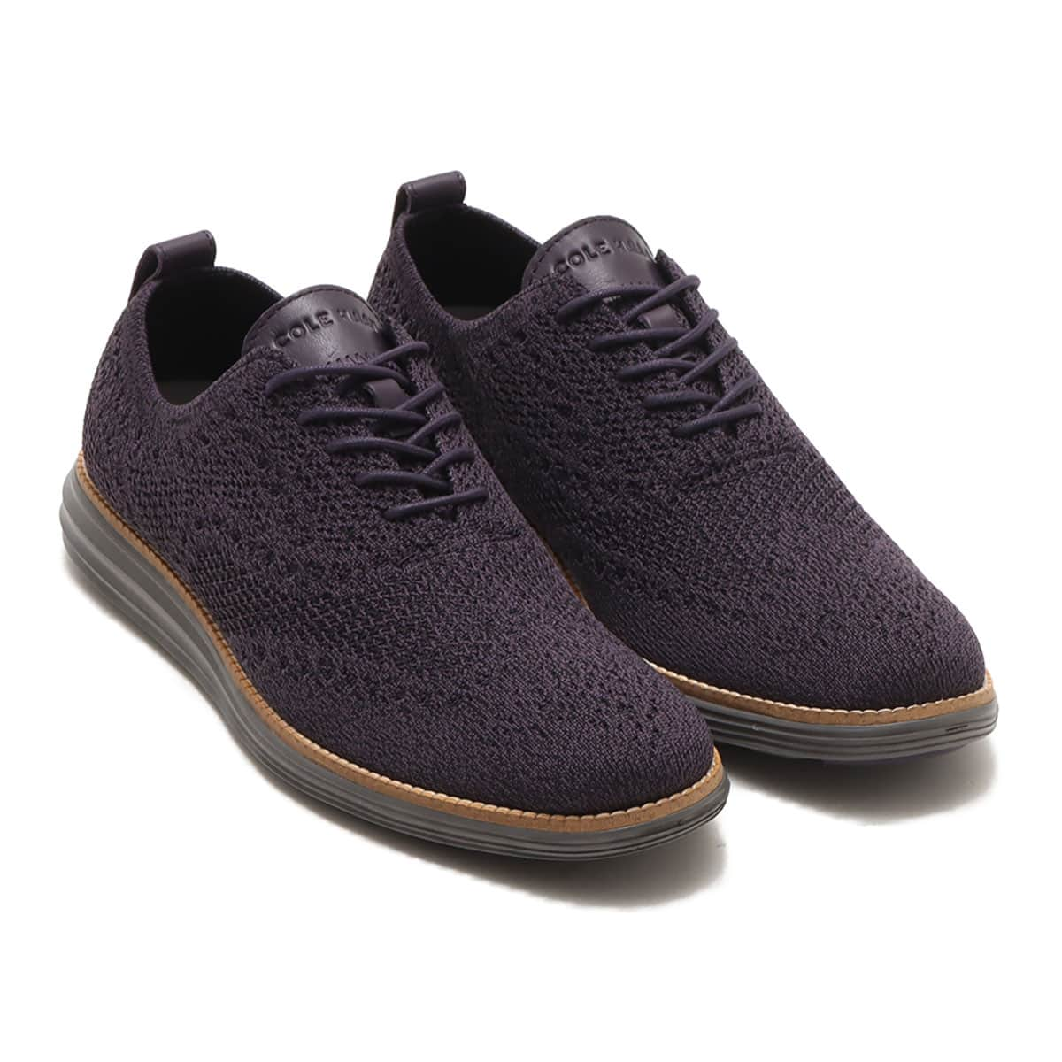 COLE HAAN ORIGINALGRAND STITCHLITE WINGTIP OXFORD NIGHTSHADE/BLACK