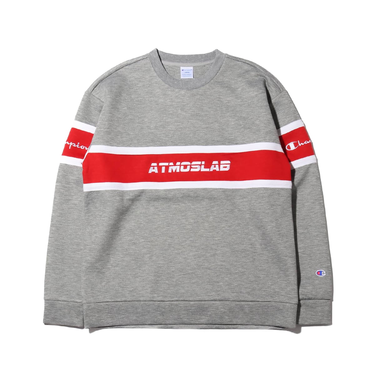 Champion × ATMOS LAB WRAP AIR CREW NECK オックスフォードグレー 19SP-S_photo_large