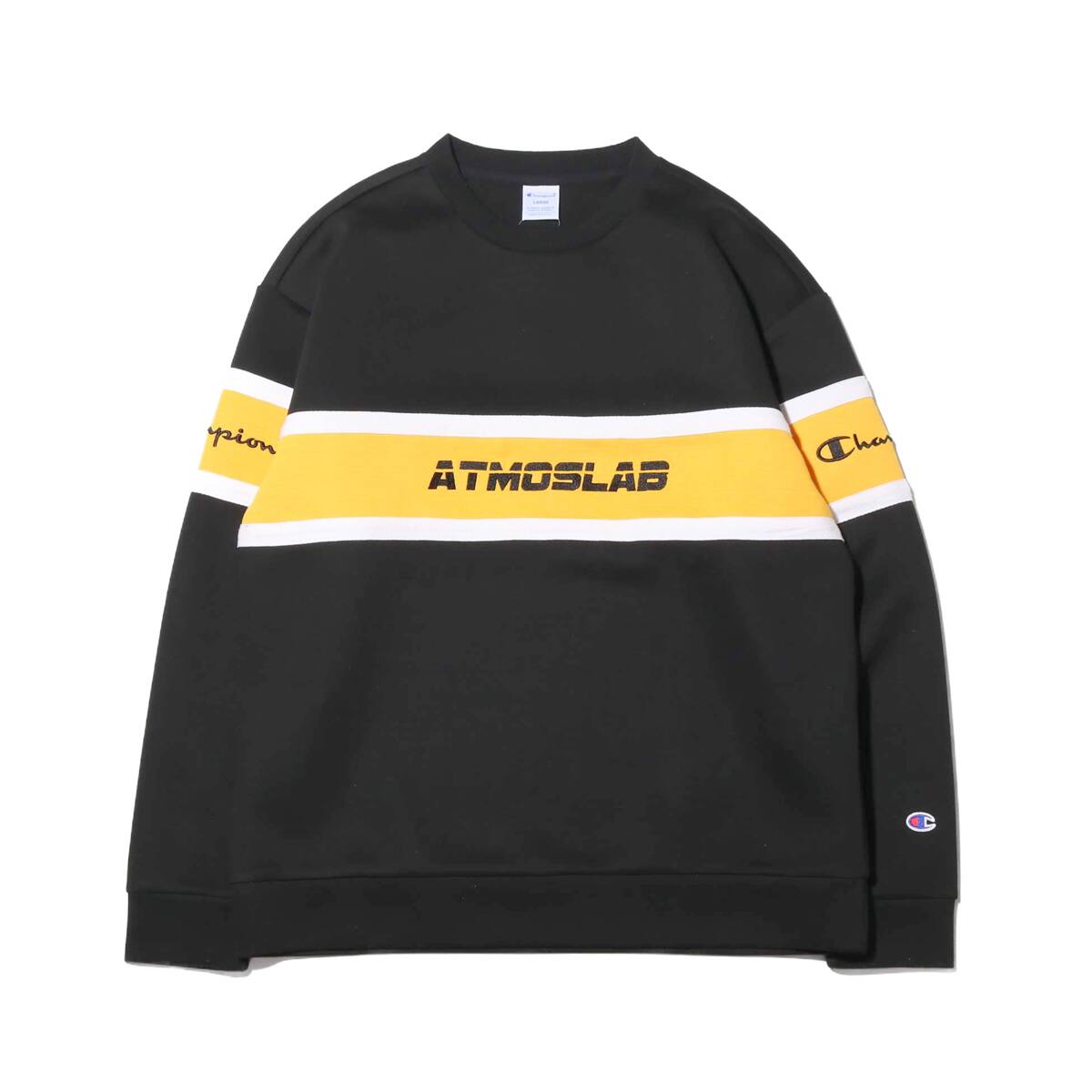 Champion × ATMOS LAB WRAP AIR CREW NECK ブラック 19SP-S_photo_large