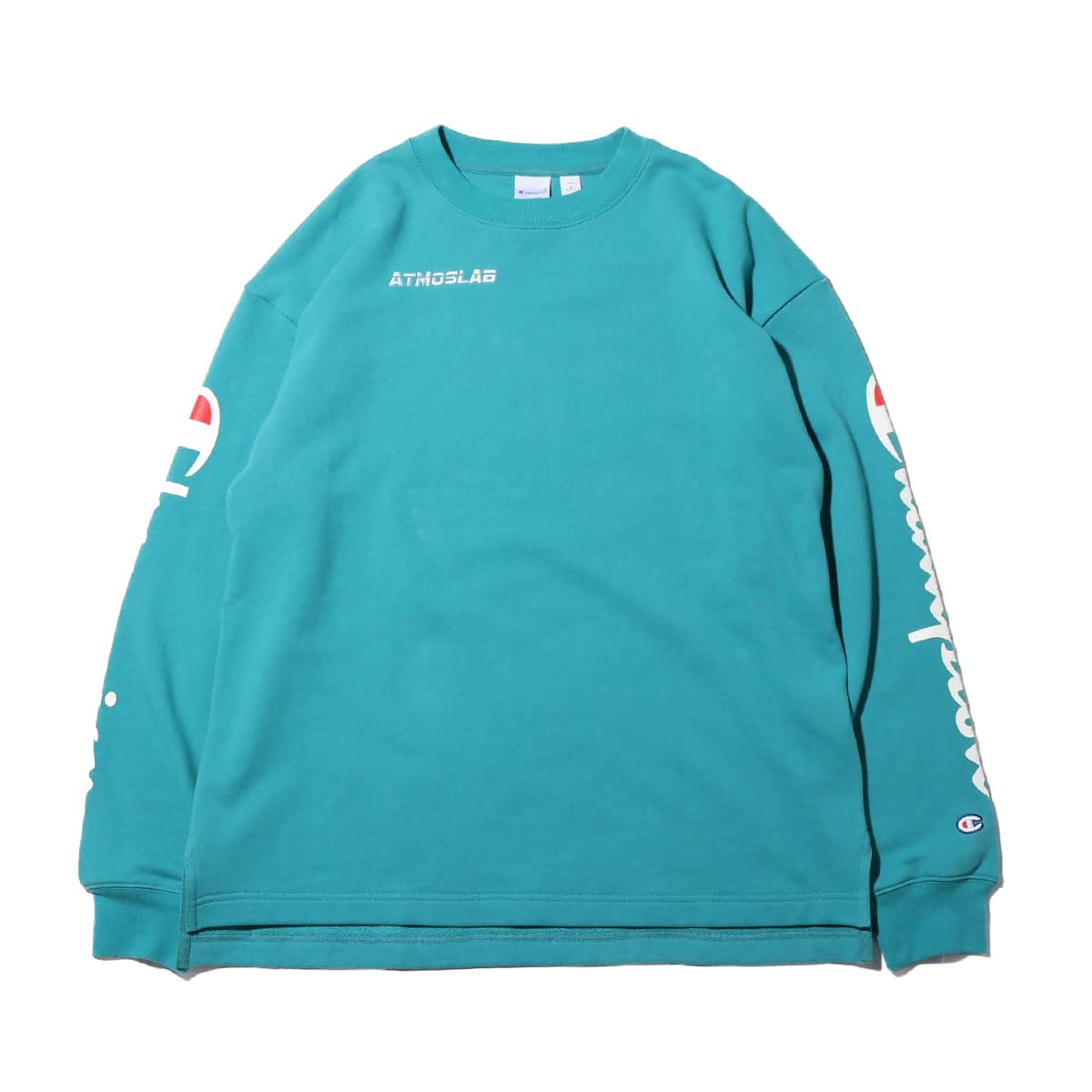 Champion × ATMOS LAB CREW NECK SWEATSHIRT アクア 19SP-S_photo_large