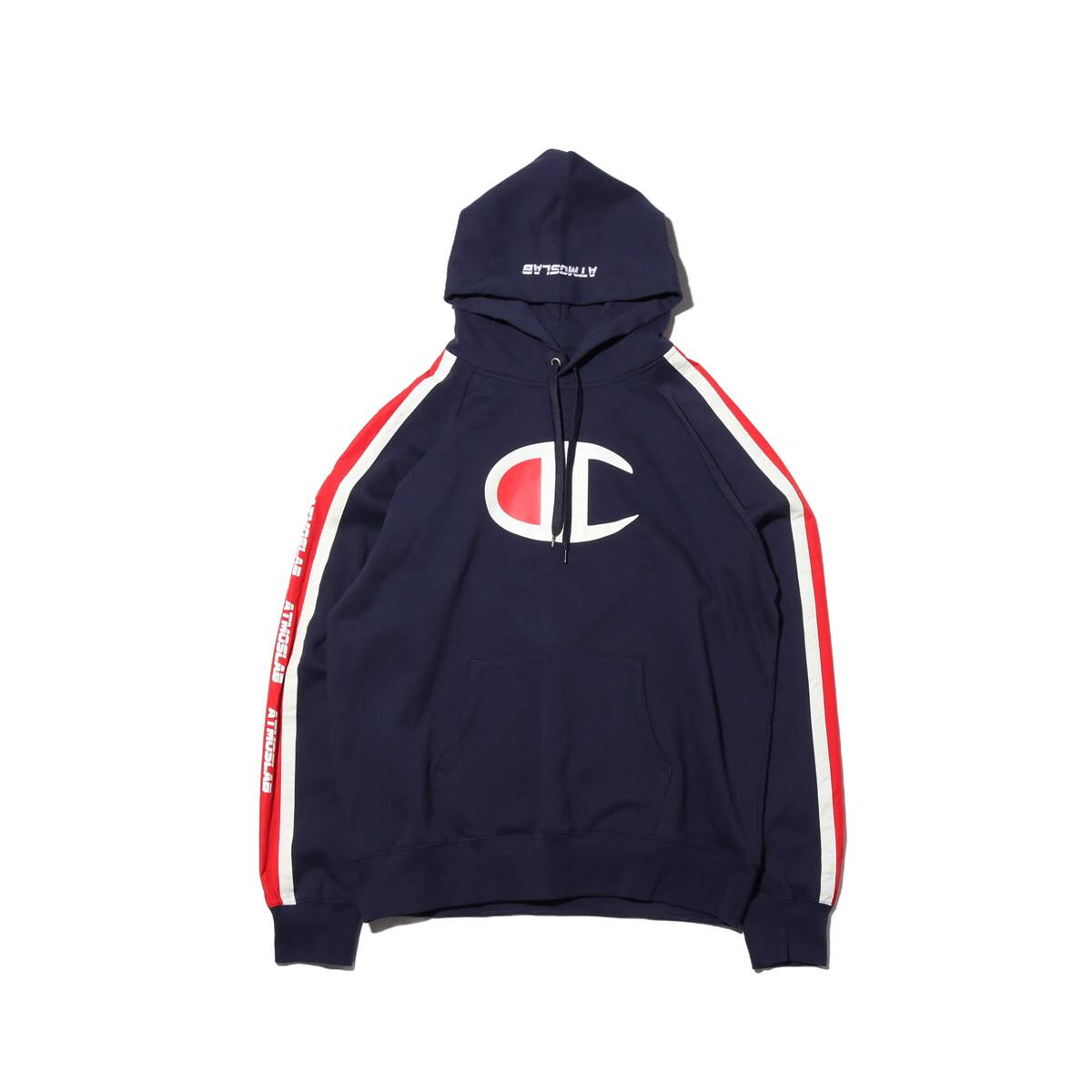 Champion × ATMOS LAB P/O HOODED SWEATSHIRT ネイビー 19SP-S_photo_large