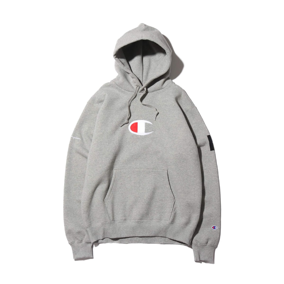 Champion x ATMOS LAB P/O HOODED SWEATSHIRT オックスフォードグレー 19FW-S_photo_large